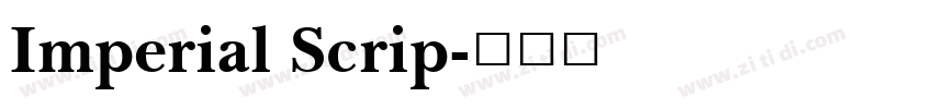 Imperial Scrip字体转换